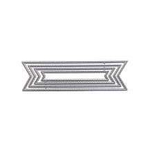 Label Frame Metalen Stansmessen DIY Craft Koolstofstaal-MH718