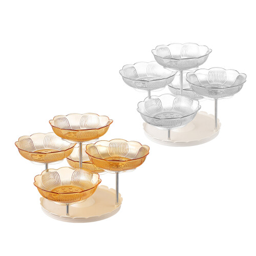 Platzsparender, drehbarer Snack-Halter,-transparent 1