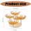 Platzsparender, drehbarer Snack-Halter,-transparent 4