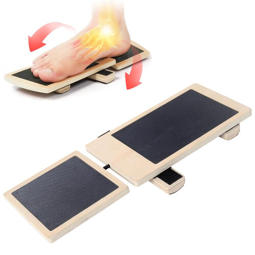 NonSlip Wobble Board for Ankle Stretching, Stability, Posture Correction