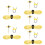 5 Sets Bienen Thema Fee Stab Mit Flügeln 10