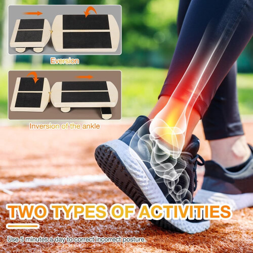 NonSlip Wobble Board for Ankle Stretching, Stability, Posture Correction 2
