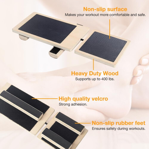 NonSlip Wobble Board for Ankle Stretching, Stability, Posture Correction 1