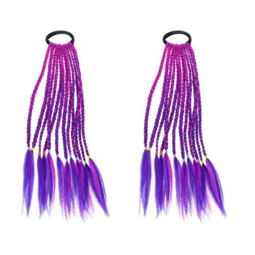 2Stk Braid Perücke Ponytail Haarverlängerung 1