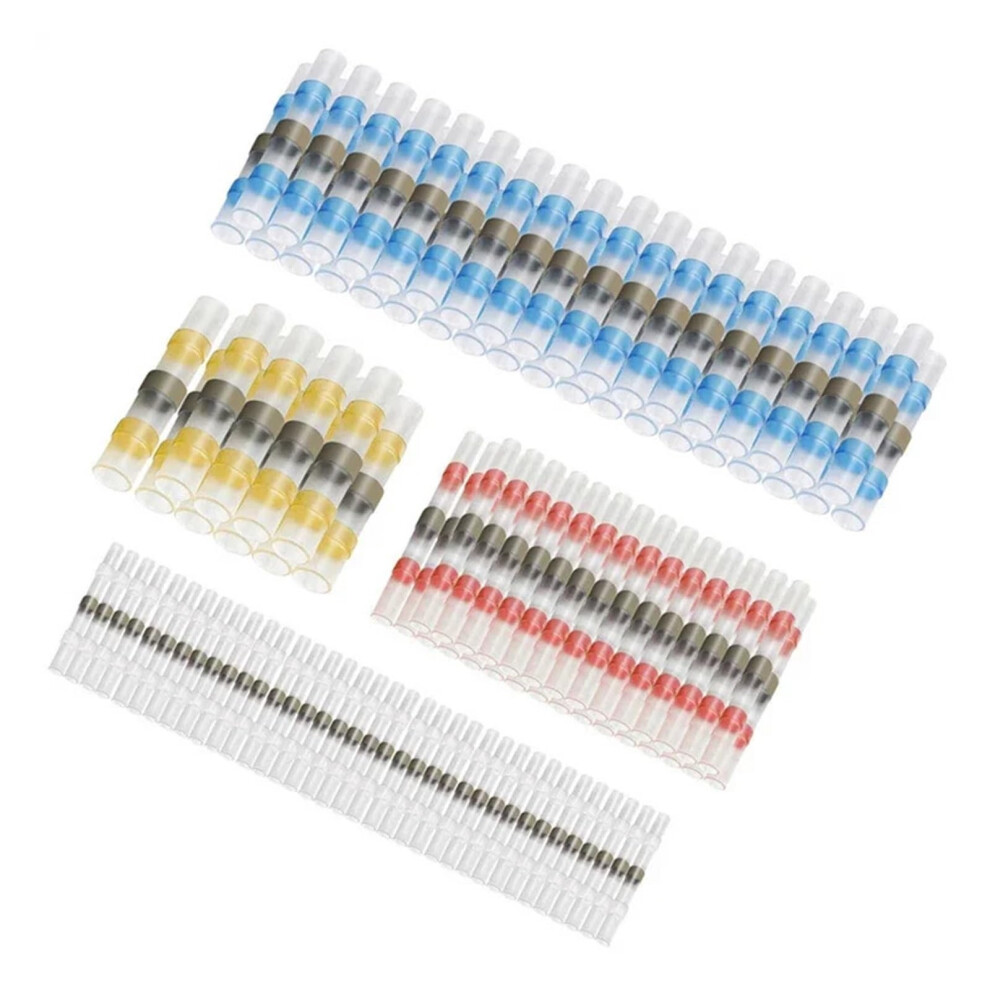 150Pcs Mixed Heat Shrink Terminals Solder Sleeve Tube Electrical Wire Insulated Splice Connectors Kit Ref: 7561 9001264182922