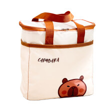 Capybara Print Lunch Bag with Aluminum Foils Lining Insulated-3