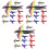 144 Pcs Dinosaur Foam Flying Airplane Toy Model 5