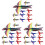 144 Pcs Dinosaur Foam Flying Airplane Toy Model 4