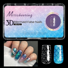 Meerjungfrauen Press On Nail Acryl Fake Nail Stick On Nail-05