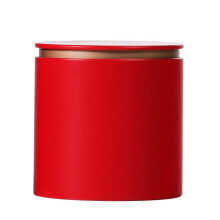 Elegantes Tee-Vorratsglas, robuster Metallbehälter-kleines Rot