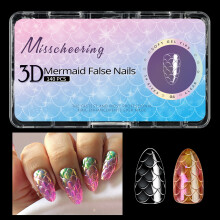 Full Cover Fake Nail Mermaids Press On Nail Klare-04