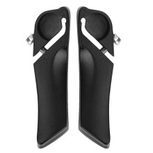 Fietsstuureinden met ergonomische duimsteunen, schokabsorberend, lichtgewicht, corrosiebestendig, verstelbaar, universele pasvorm, aluminiumlegering,