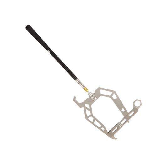 U Type Dock Hook, Mooring Rope Threader, Stainless Steel Cable Wire Guide, Ship Parking Tool (With Telescoping Pole)