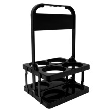 Drink carrier 4 cups capacity drink holder with foldable cup holders for glass beer can delivery takeaway