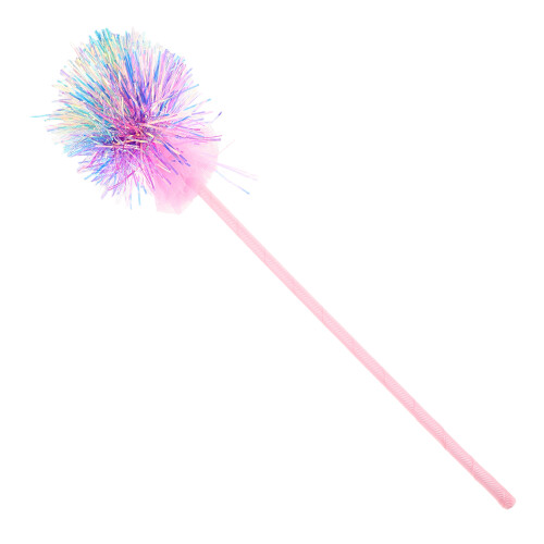 4Stk Glitzer Fee Mit Pompons Für Geburtstagsparty 1