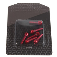 Titanbeschichtete Edelstahl-Innensechskantschrauben M5x18 mm mit Unterlegscheiben, langlebig und hochfest, geeignet für Fahrradvorbauten, Sport und