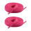 1 Pair Replacement Flat Colored Sneaker Shoelaces 8mm-Pink red 1