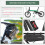 Bicycle Saddle Bag with Bottle Holder Reflective Black Black Silver 5