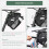Bicycle Saddle Bag with Bottle Holder Reflective Black Black Silver 4