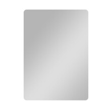 Rectangle Magnetic Locker Mirror 5x7in Glass For School Dorm Kitchen, Distortion Reflection, Rounded Safety Corners