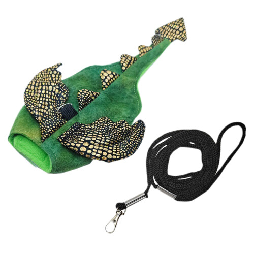 Rabbit Small Pet Harness Cool Dinosaur Costume for Small Pet