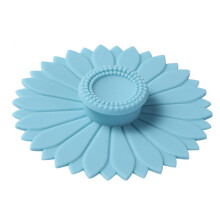 Zonnebloemen Siliconen Bekers Cover Stofdicht Thee Koffie-blauw