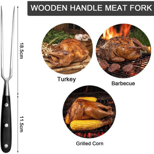 Meat Fork Stainless Steel  30 cm Carving Fork, Grill Fork, Serving Fork 1