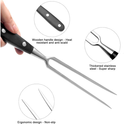 Meat Fork Stainless Steel  30 cm Carving Fork, Grill Fork, Serving Fork 2