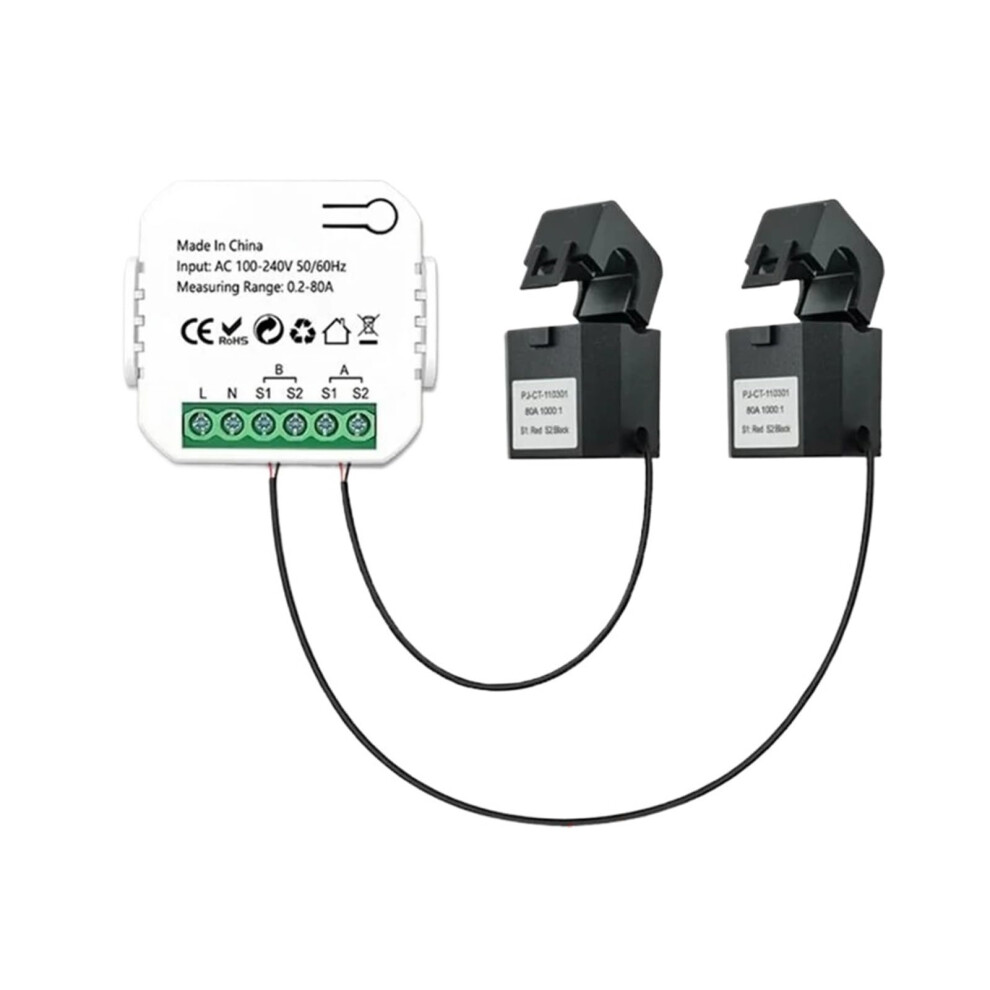 Energy Meter Solar Photovoltaic System Power Generation And Consumption Bidirectional Monitoring Meter Power Monitor (2Ct) Ref: 6520 9119770058881