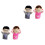 4St Handpop Familie Speelset Van Thuis 4