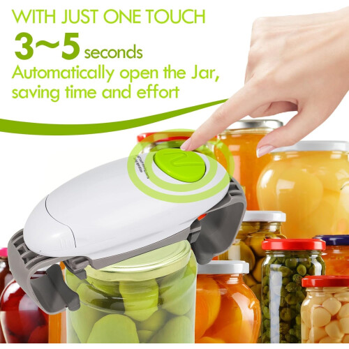 Automatic Jar Opener, Electric Jar Opener, One Touch Automatic Open, Kitchen Helper Tool for  Sealed Jars 2
