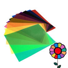 A4 Coloured Film Sheets, 10 Assorted Primary Colours Ref: 1228