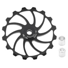 Galet de dérailleur antirouille et anticorrosion, roulements à billes fluides, installation facile, surdimensionné, en céramique, compatible avec