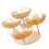 Multilayer Rotating Display Stand Cakes Snacks and Fruits-brown 1