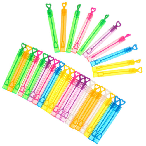 60 Pcs Empty Bubble Bottles With Sticks And Wands 1