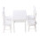 2Sets Mini Transparent Stuhl Modell Holz Zubehör 1