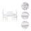 2Sets Mini Transparent Stuhl Modell Holz Zubehör 11