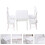 2Sets Mini Transparent Stuhl Modell Holz Zubehör 9
