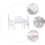 2Sets Mini Transparent Stuhl Modell Holz Zubehör 8