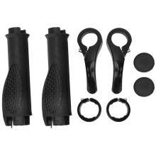 Höghållfast aluminiumlegering, förstärkande låsning, ergonomiskt cykelstyre, gummigrepp, dubbla aluminiumlegeringsringar, låser säkert,