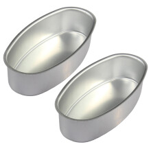 2 Stück ovale Kuchenformen, Käsekuchen-Backformen,-L