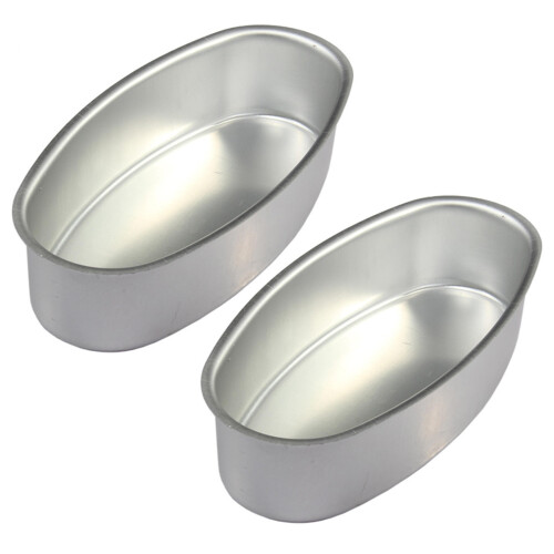 2 Stück ovale Kuchenformen, Käsekuchen-Backformen,-L