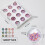 Breloques pour ongles 3D, 12 boîtes, papillon, fleur,-12Y084 4