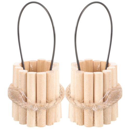 8 Mini Holz Eimer Fass Für Mikro Landschaft 2