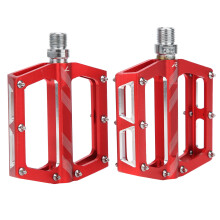 Sklisikre sykkelpedaler med justerbart grep, brede plattformpedaler i aluminiumslegering for terreng- og landeveissykler, lette og slitesterke