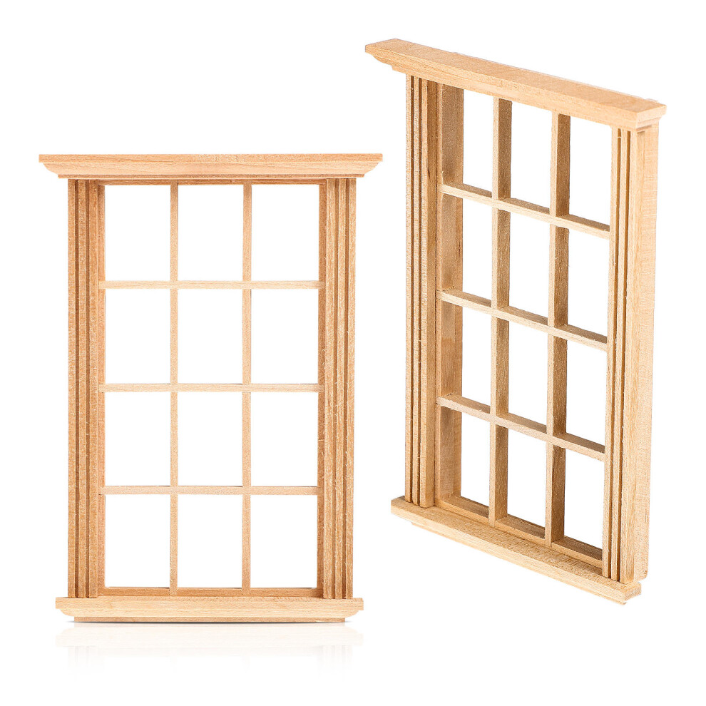Photos - Doll Accessories 10 Pcs Mini Doll House Window 1/12 Simulated Lattice Frame