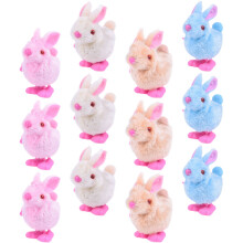 36 Pcs Plush Jumping Bunny Rabbit Wind Up Toy For Kids