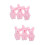 6 Pcs Mini Rabbit Statue Plush Bunny Ornaments For Micro Landscaping 9