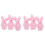 6 Pcs Mini Rabbit Statue Plush Bunny Ornaments For Micro Landscaping 4