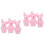6 Pcs Mini Rabbit Statue Plush Bunny Ornaments For Micro Landscaping 6